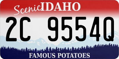 ID license plate 2C9554Q