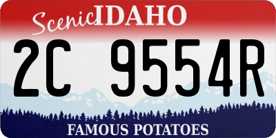 ID license plate 2C9554R