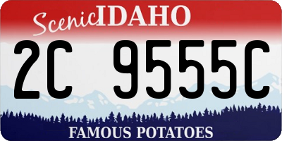 ID license plate 2C9555C