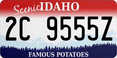 ID license plate 2C9555Z
