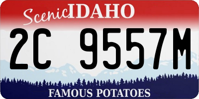 ID license plate 2C9557M