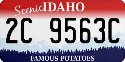 ID license plate 2C9563C