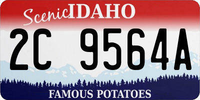 ID license plate 2C9564A
