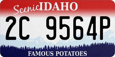 ID license plate 2C9564P