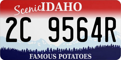 ID license plate 2C9564R