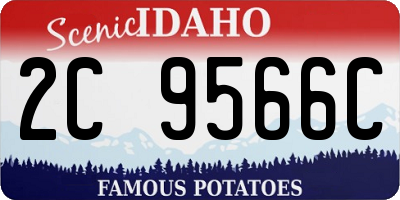 ID license plate 2C9566C