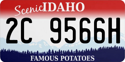 ID license plate 2C9566H