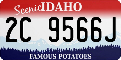 ID license plate 2C9566J