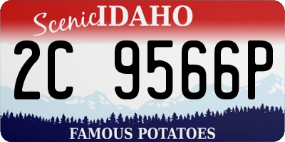 ID license plate 2C9566P