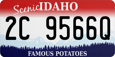 ID license plate 2C9566Q