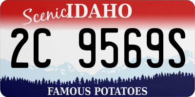 ID license plate 2C9569S