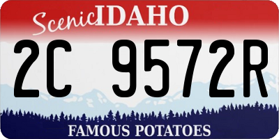 ID license plate 2C9572R