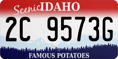 ID license plate 2C9573G