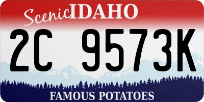 ID license plate 2C9573K