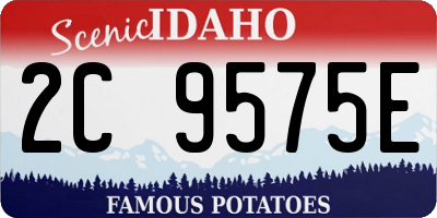 ID license plate 2C9575E