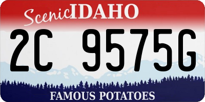 ID license plate 2C9575G