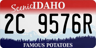 ID license plate 2C9576R