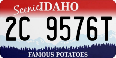 ID license plate 2C9576T