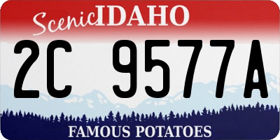 ID license plate 2C9577A