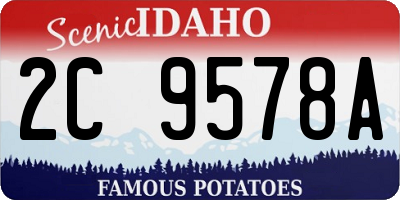 ID license plate 2C9578A