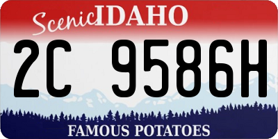 ID license plate 2C9586H