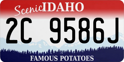 ID license plate 2C9586J