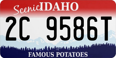 ID license plate 2C9586T