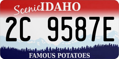 ID license plate 2C9587E
