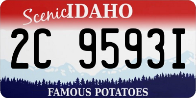 ID license plate 2C9593I