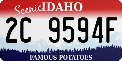 ID license plate 2C9594F