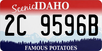 ID license plate 2C9596B