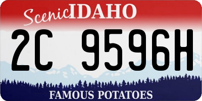 ID license plate 2C9596H