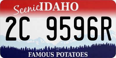 ID license plate 2C9596R