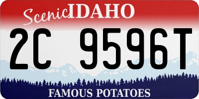 ID license plate 2C9596T
