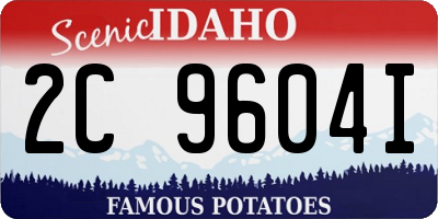 ID license plate 2C9604I