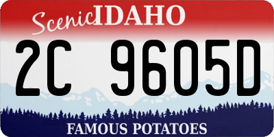 ID license plate 2C9605D