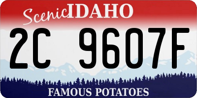 ID license plate 2C9607F