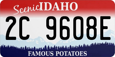 ID license plate 2C9608E