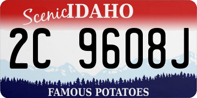 ID license plate 2C9608J