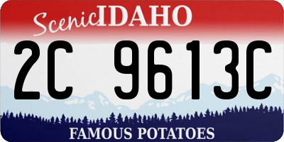 ID license plate 2C9613C