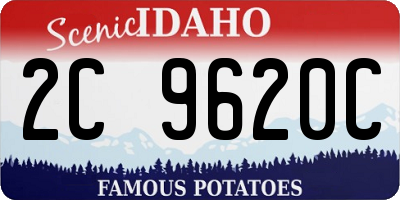 ID license plate 2C9620C