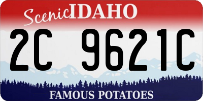 ID license plate 2C9621C