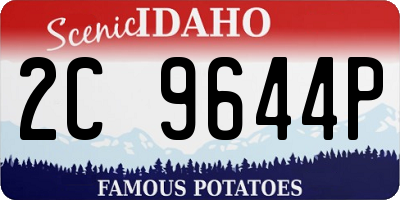 ID license plate 2C9644P