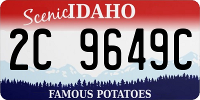 ID license plate 2C9649C