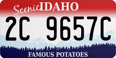 ID license plate 2C9657C