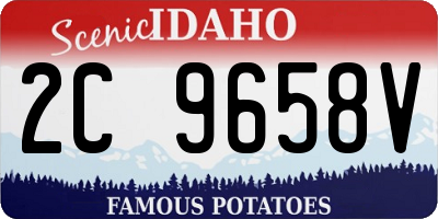 ID license plate 2C9658V