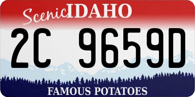 ID license plate 2C9659D