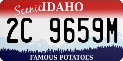 ID license plate 2C9659M