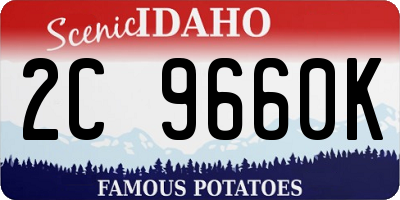 ID license plate 2C9660K