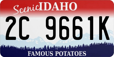 ID license plate 2C9661K